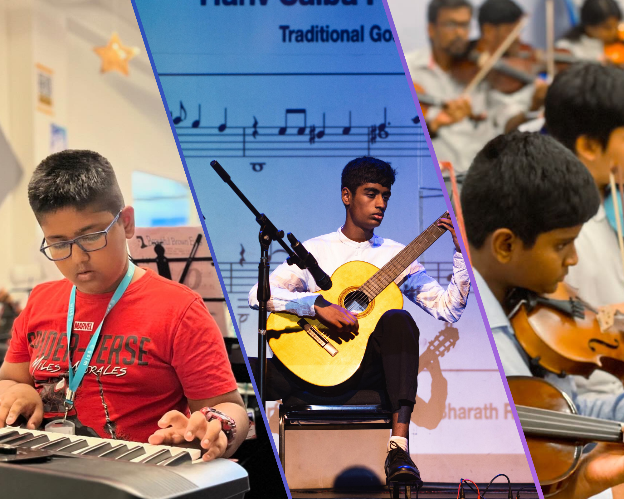 An image of a student playing the cello, with the Royal Academy of Music logo and the title 'Spring 2025' superimposed